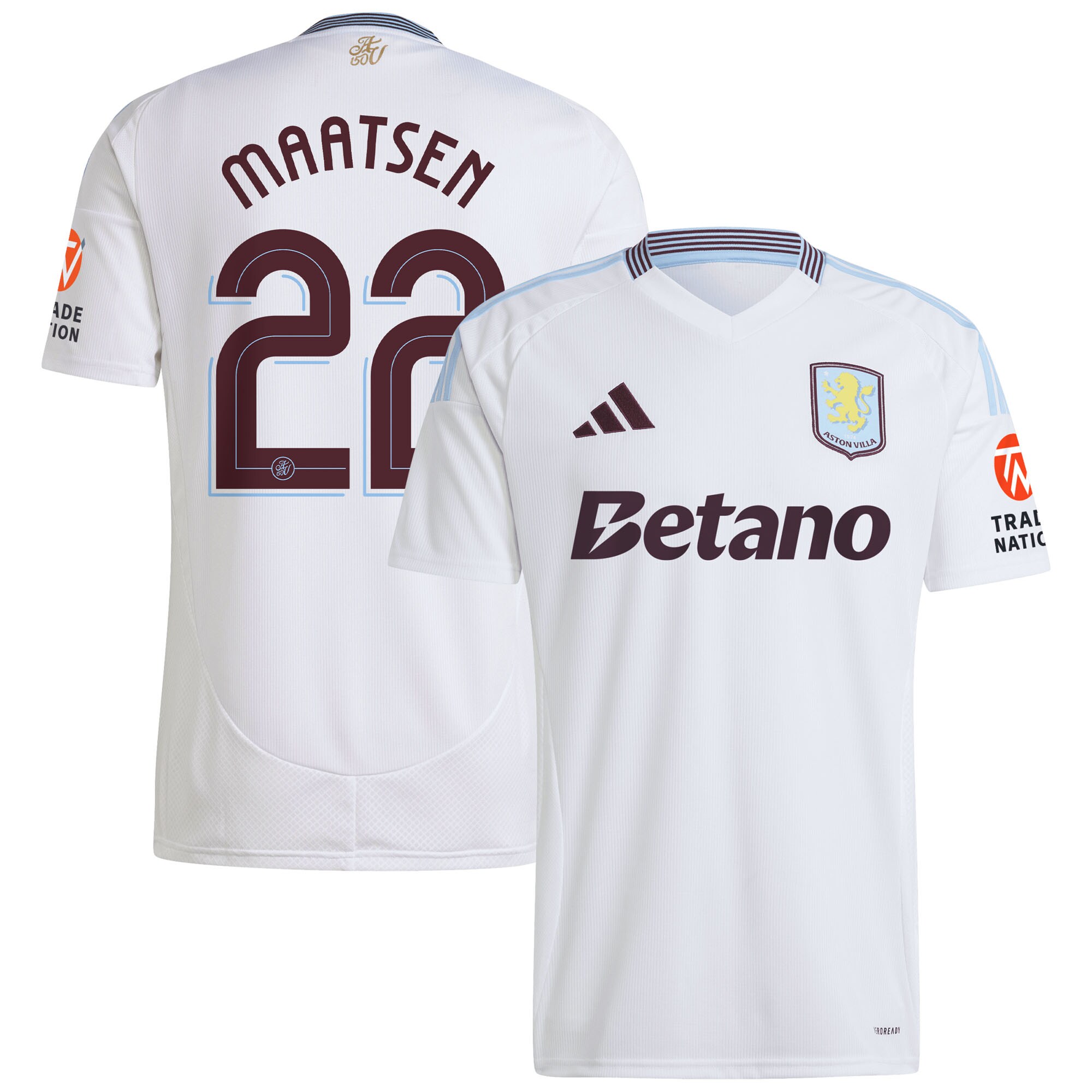 aston villa adidas away shirt 2024-25 with maatsen 22 cup printing Collection - Official Aston Villa Kits