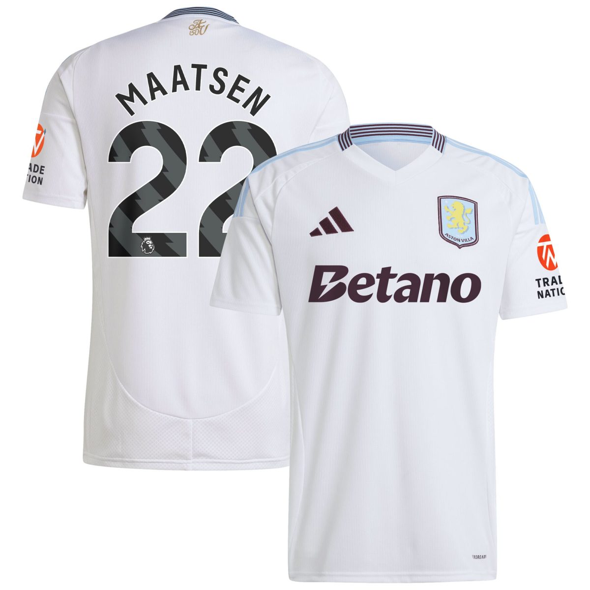 aston villa adidas away shirt 2024-25 with maatsen 22 printing Collection - Official Aston Villa Kits