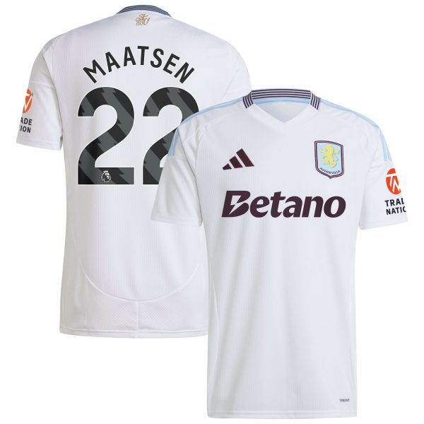 aston villa adidas away shirt 2024-25 with maatsen 22 printing Collection - Official Aston Villa Kits