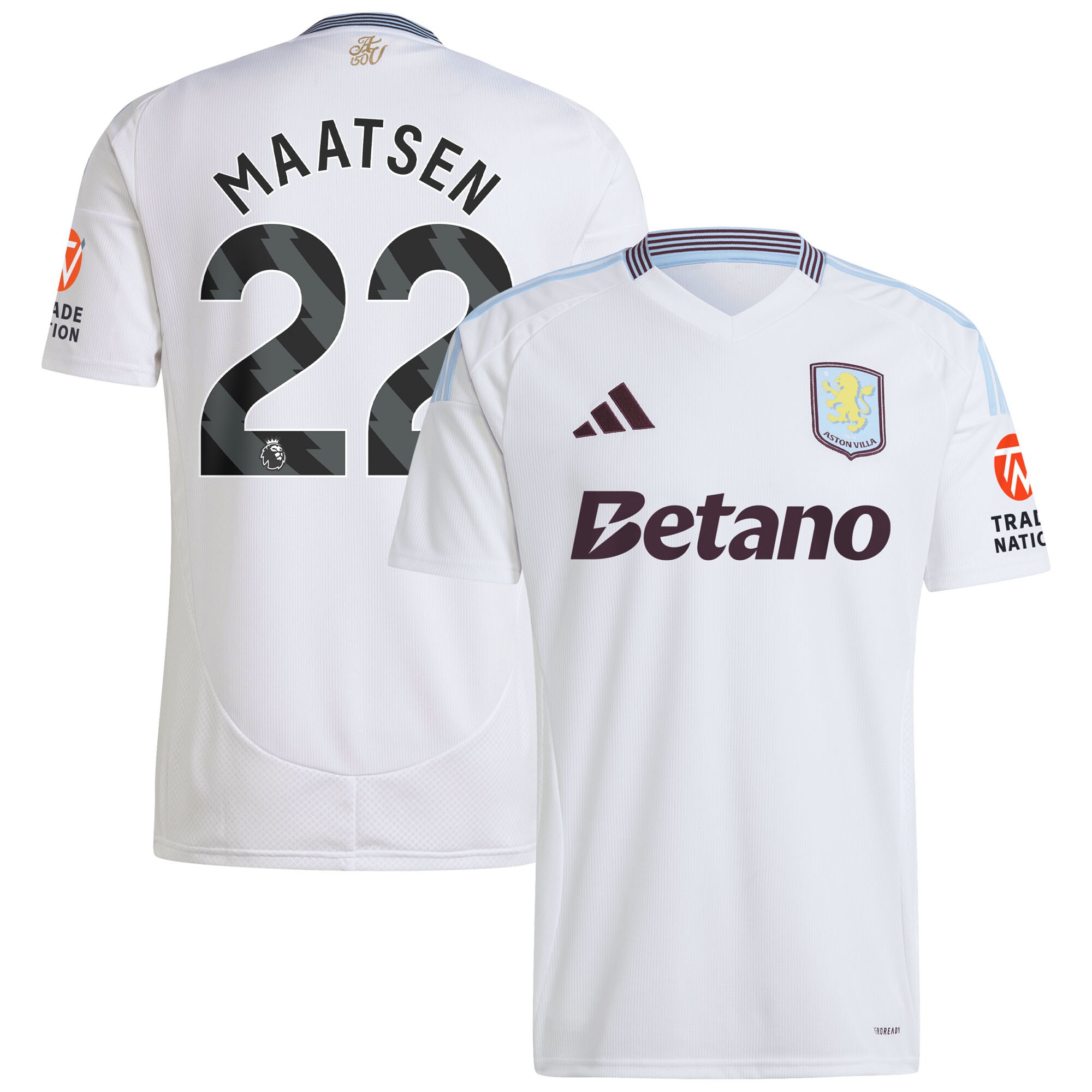 aston villa adidas away shirt 2024-25 with maatsen 22 printing Collection - Official Aston Villa Kits