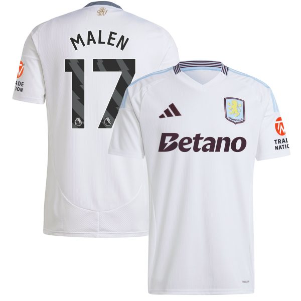 aston villa adidas away shirt 2024-25 with malen 17 printing Collection - Official Aston Villa Kits