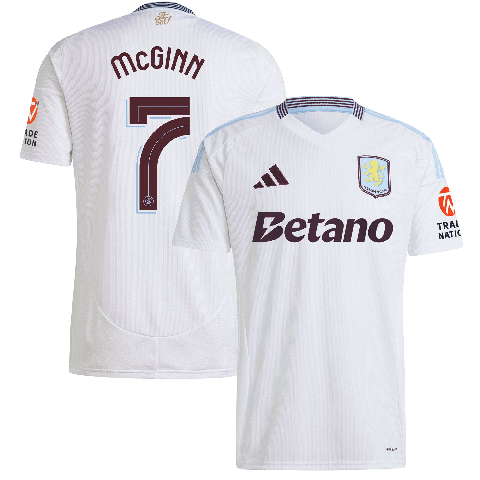 aston villa adidas away shirt 2024-25 with mcginn 7 cup printing Collection - Official Aston Villa Kits