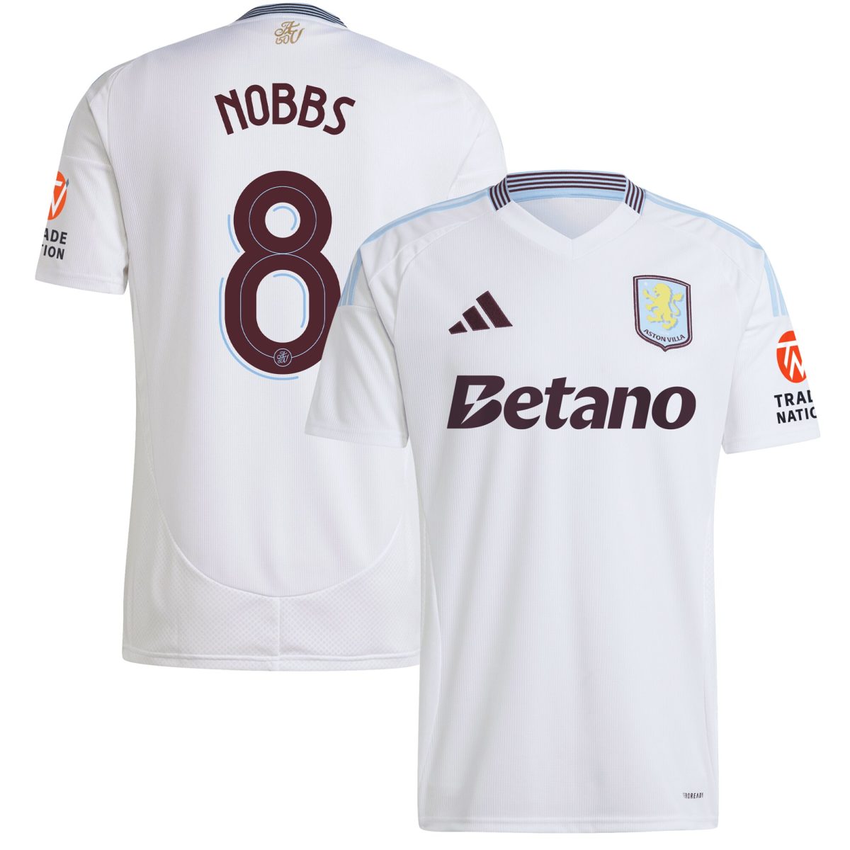 aston villa adidas away shirt 2024-25 with nobbs 8 cup printing Collection - Official Aston Villa Kits