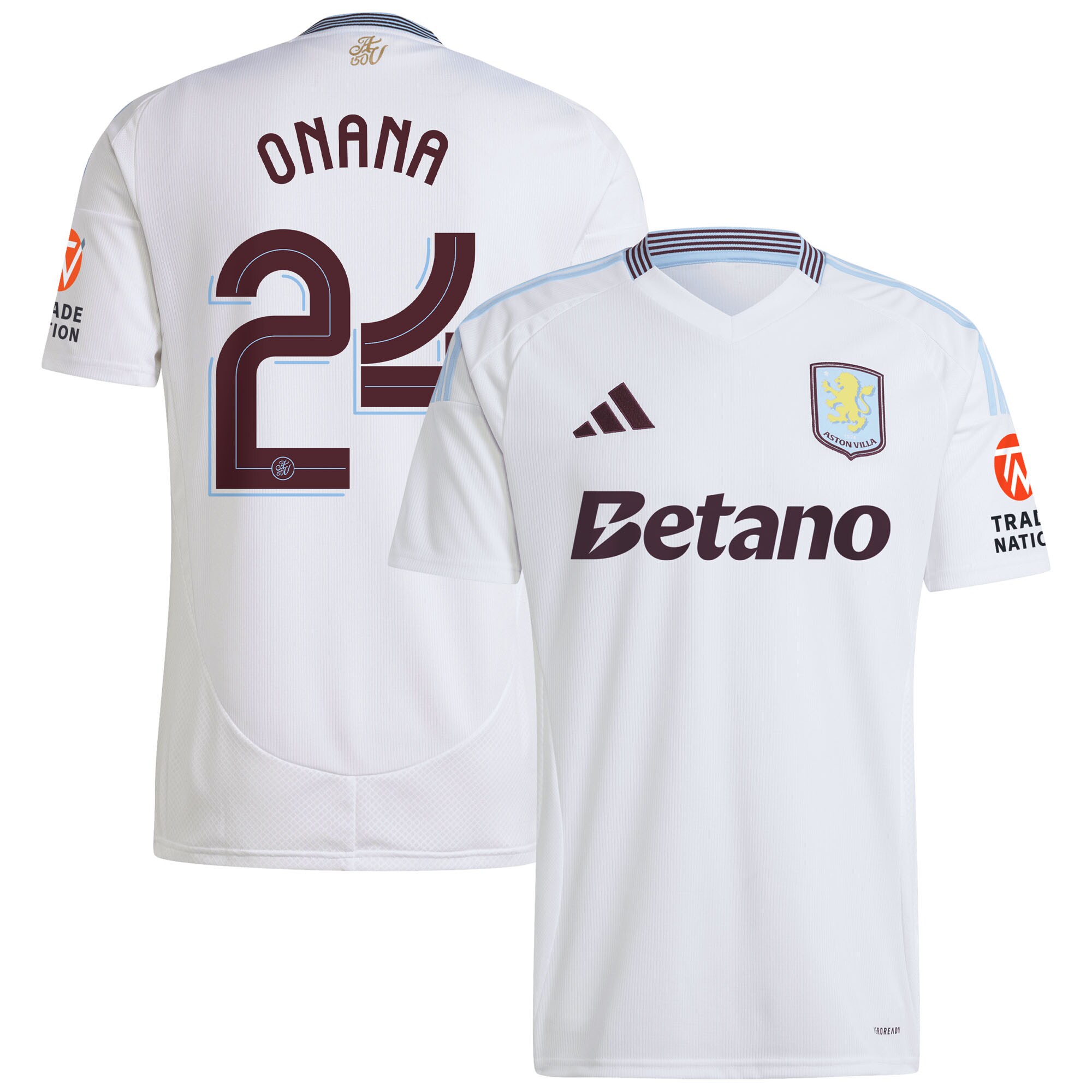 aston villa adidas away shirt 2024-25 with onana 24 cup printing Collection - Official Aston Villa Kits
