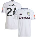 aston villa adidas away shirt 2024-25 with onana 24 printing Collection - Official Aston Villa Kits