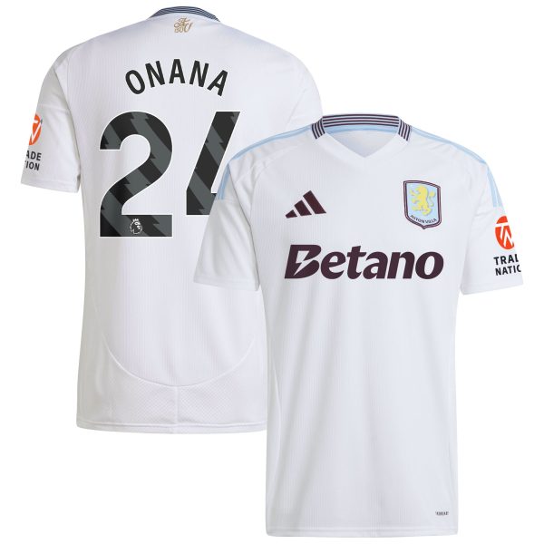 aston villa adidas away shirt 2024-25 with onana 24 printing Collection - Official Aston Villa Kits