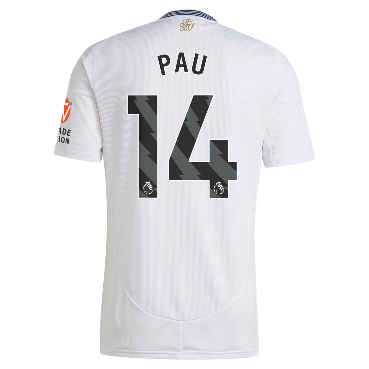 aston villa adidas away shirt 2024-25 with pau 14 printing Collection - Official Aston Villa Kits