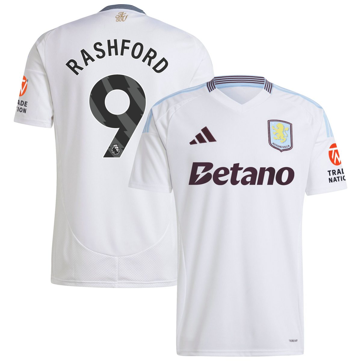 aston villa adidas away shirt 2024-25 with rashford 9 printing Collection - Official Aston Villa Kits