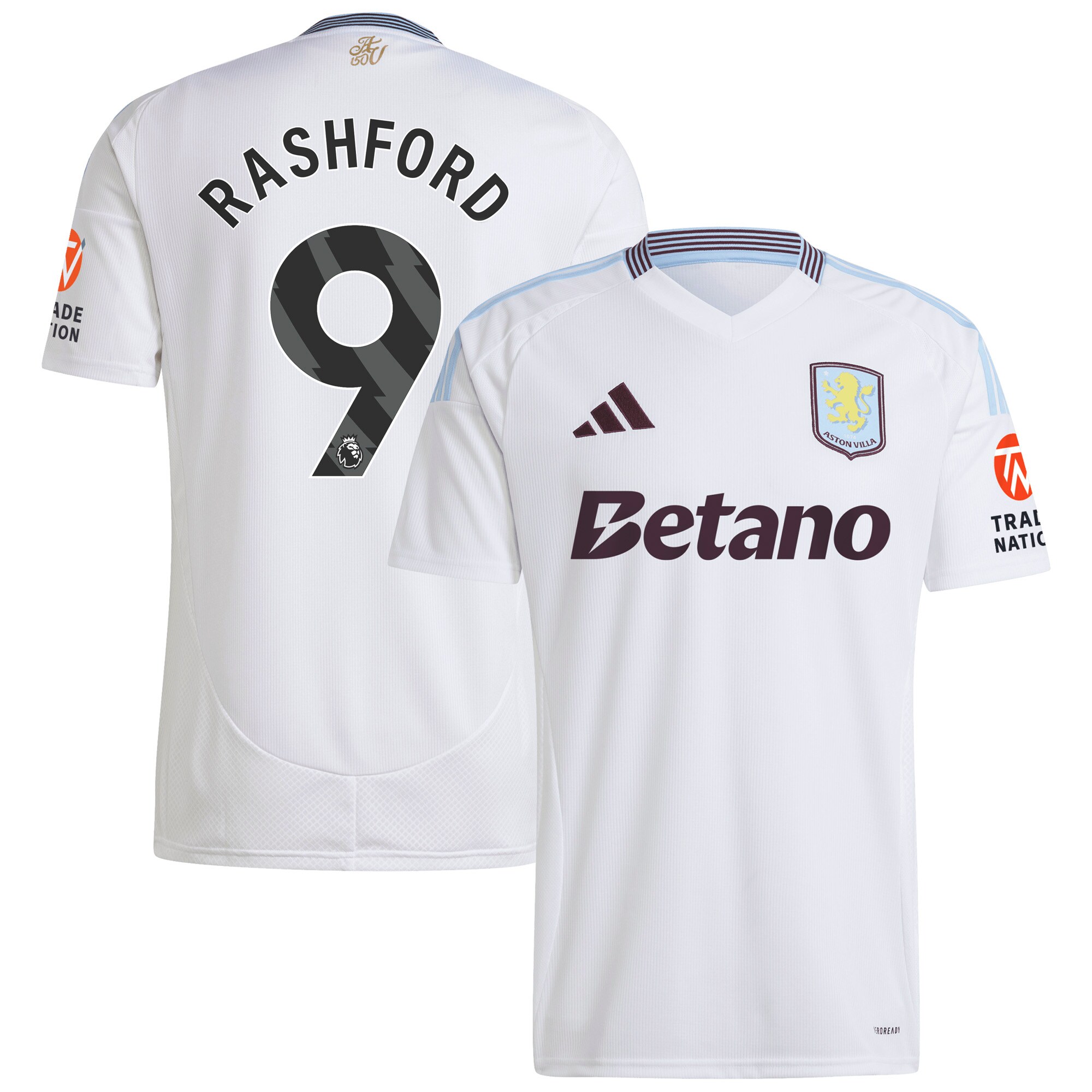 aston villa adidas away shirt 2024-25 with rashford 9 printing Collection - Official Aston Villa Kits