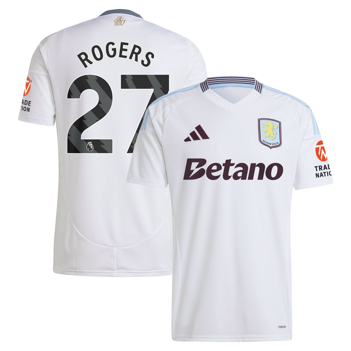 aston villa adidas away shirt 2024-25 with rogers 27 printing Collection - Official Aston Villa Kits
