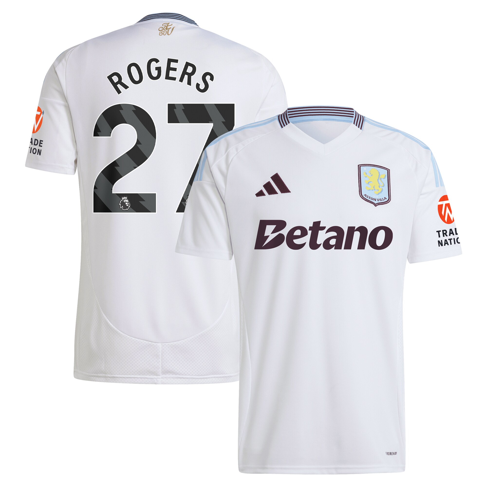 aston villa adidas away shirt 2024-25 with rogers 27 printing Collection - Official Aston Villa Kits