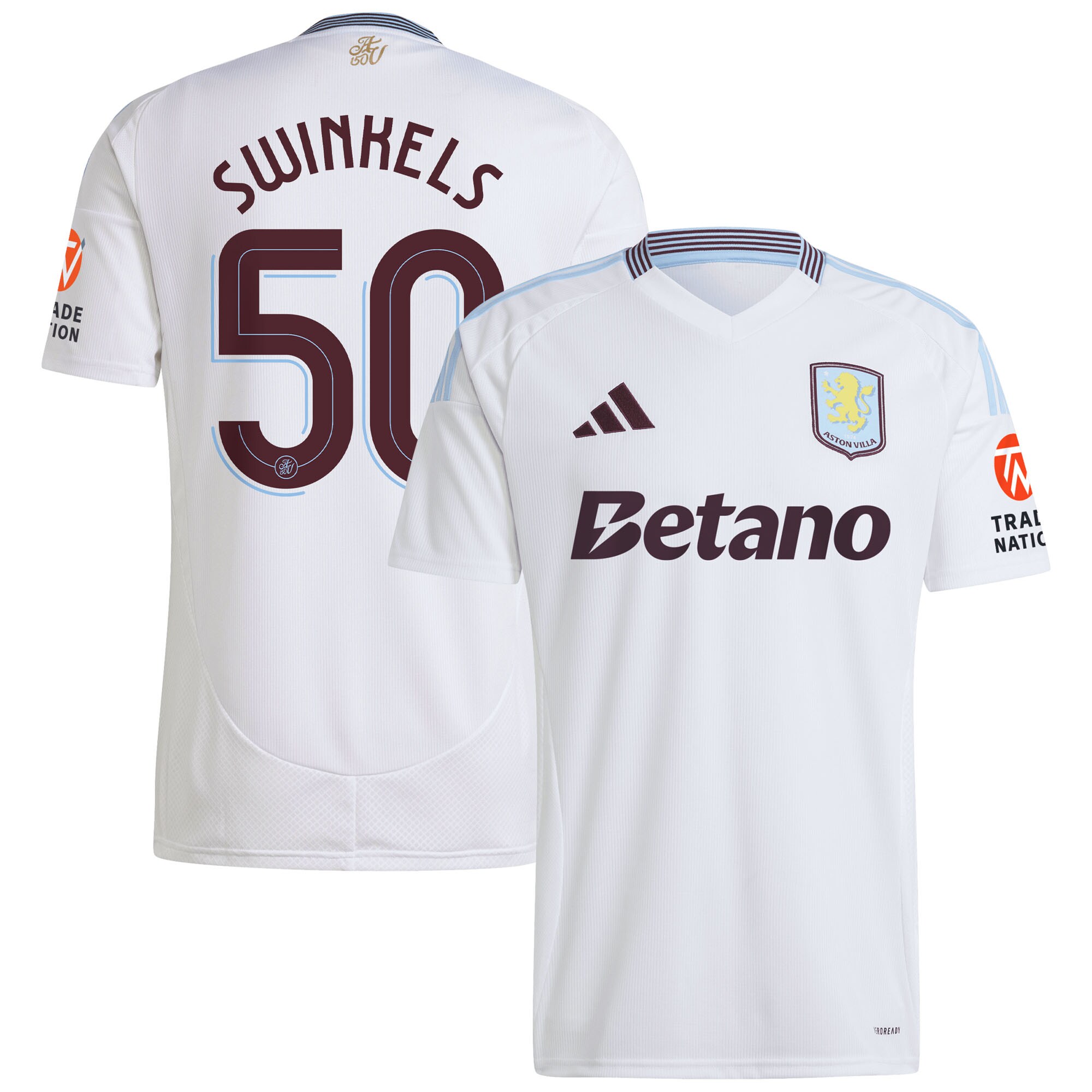 aston villa adidas away shirt 2024-25 with swinkels 50 cup printing Collection - Official Aston Villa Kits