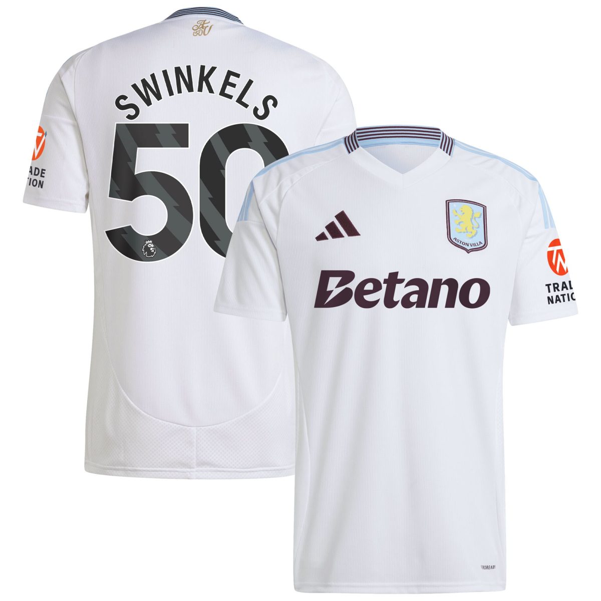 aston villa adidas away shirt 2024-25 with swinkels 50 printing Collection - Official Aston Villa Kits