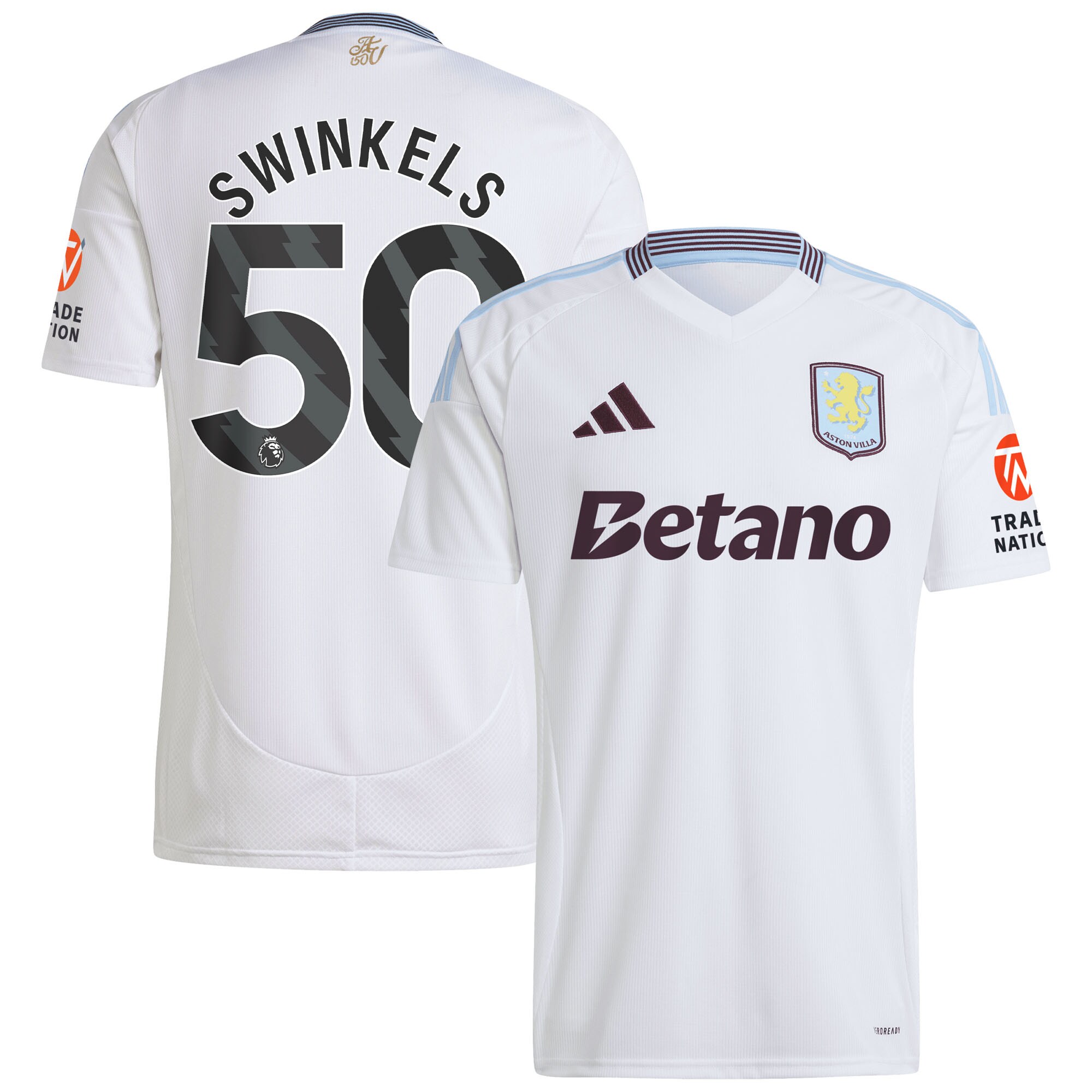 aston villa adidas away shirt 2024-25 with swinkels 50 printing Collection - Official Aston Villa Kits