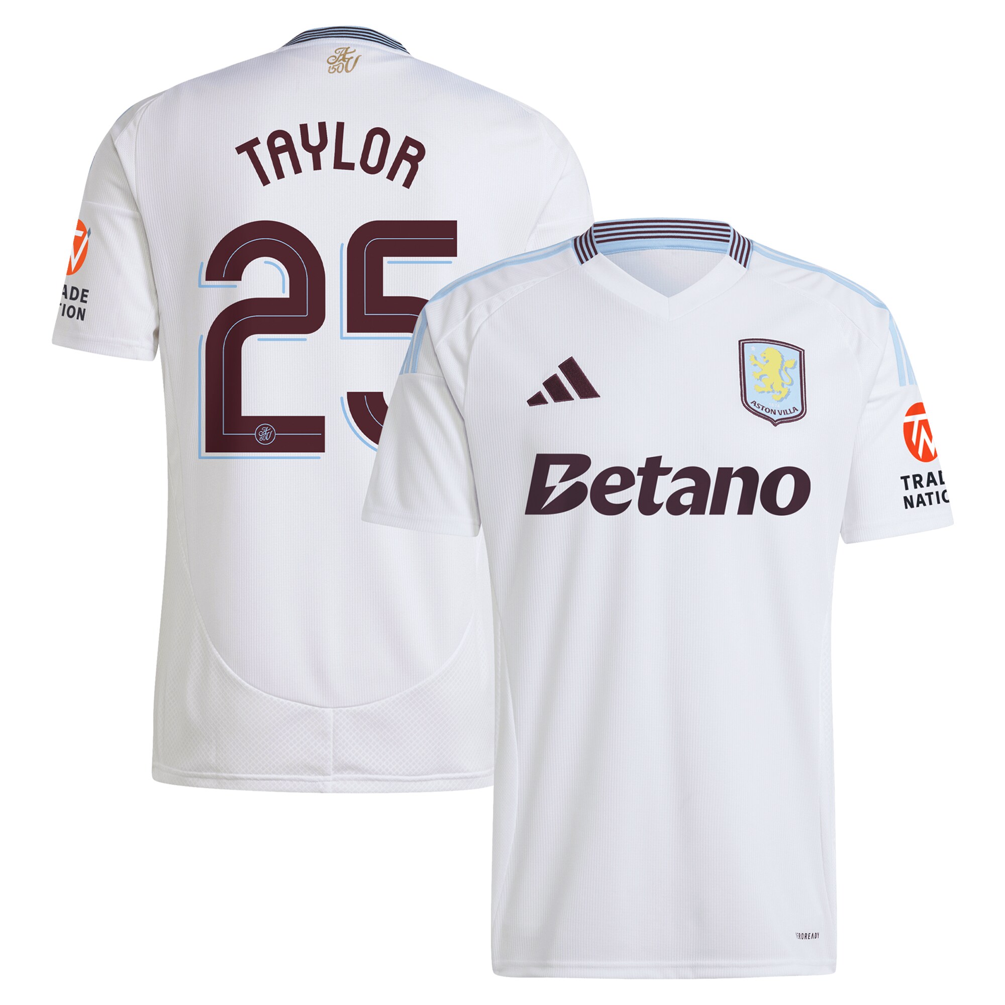 aston villa adidas away shirt 2024-25 with taylor 25 cup printing Collection - Official Aston Villa Kits