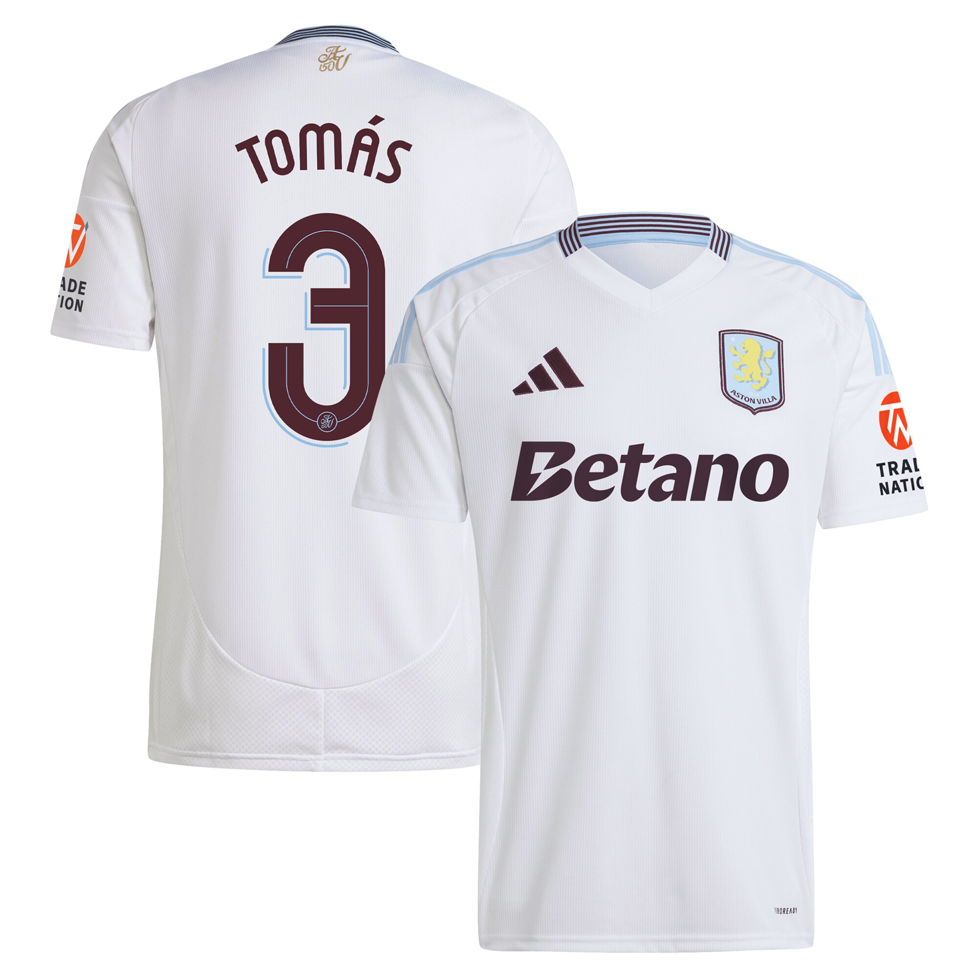 aston villa adidas away shirt 2024-25 with tomás 3 cup printing Collection - Official Aston Villa Kits