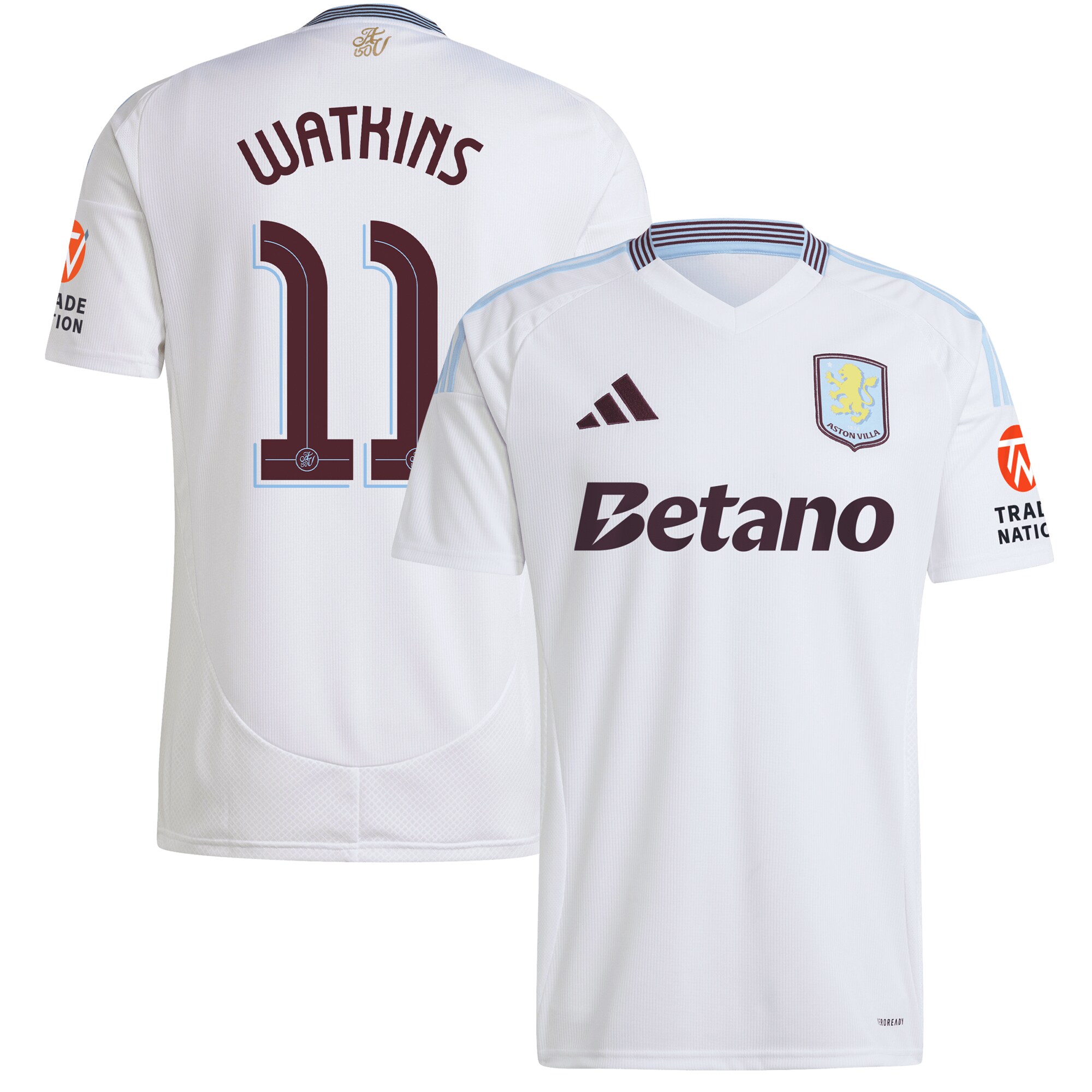 aston villa adidas away shirt 2024-25 with watkins 11 cup printing Collection - Official Aston Villa Kits