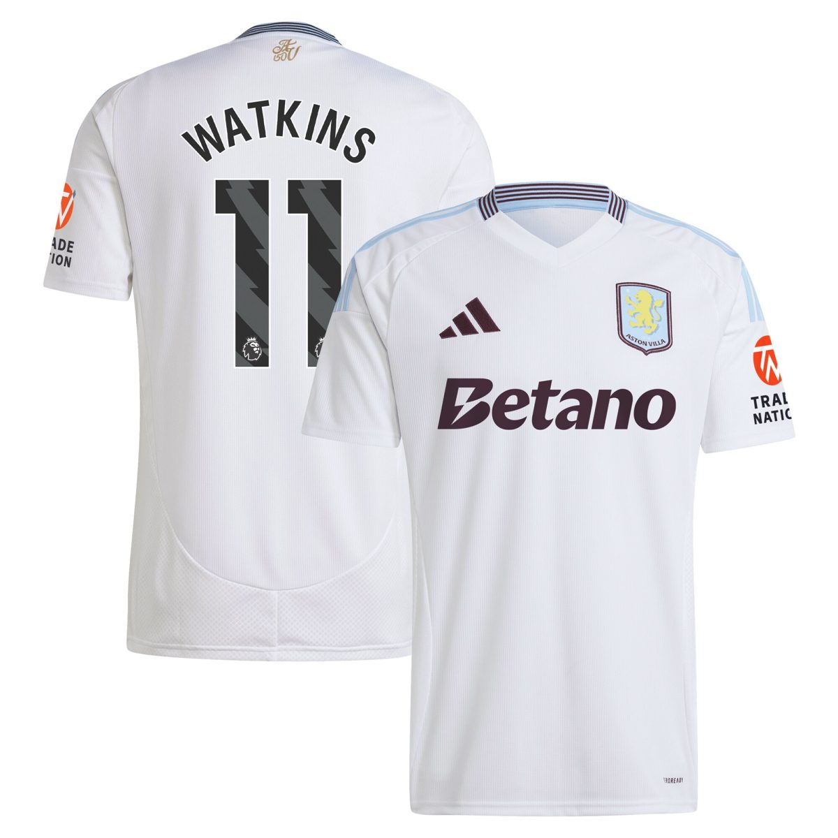 aston villa adidas away shirt 2024-25 with watkins 11 printing Collection - Official Aston Villa Kits