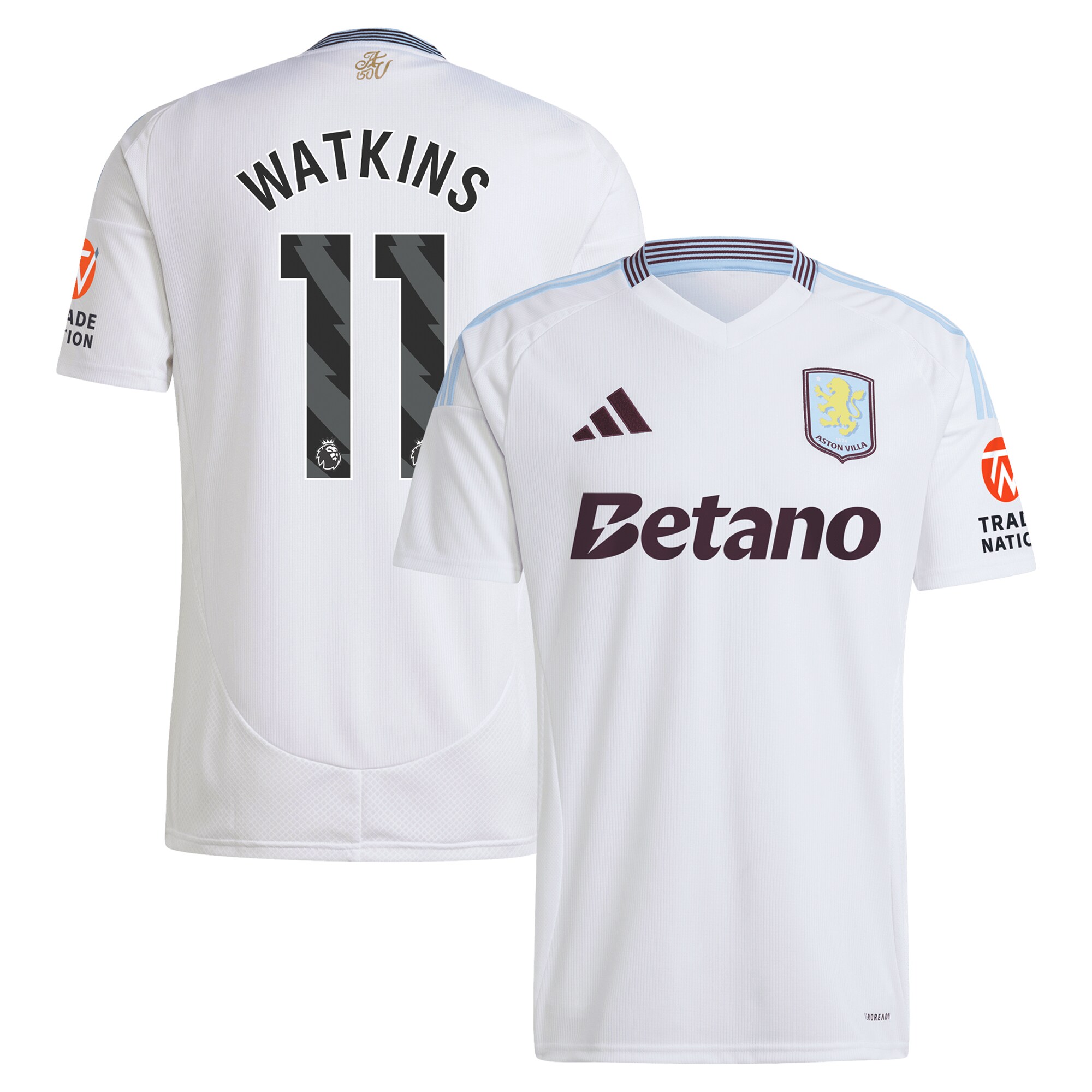 aston villa adidas away shirt 2024-25 with watkins 11 printing Collection - Official Aston Villa Kits