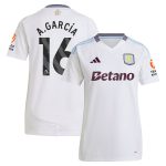 aston villa adidas away shirt 2024-25 – womens with a.garcía 16 printing Collection - Official Aston Villa Kits