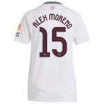 aston villa adidas away shirt 2024-25 – womens with alex moreno 15 cup printing Collection - Official Aston Villa Kits