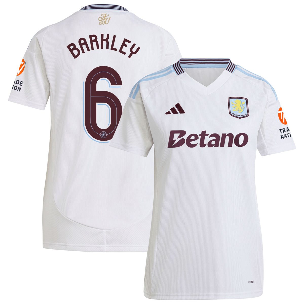 aston villa adidas away shirt 2024-25 – womens with barkley 6 cup printing Collection - Official Aston Villa Kits