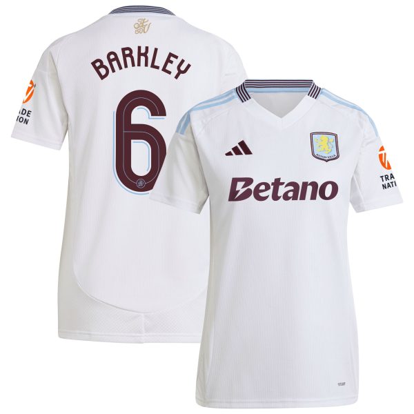 aston villa adidas away shirt 2024-25 – womens with barkley 6 cup printing Collection - Official Aston Villa Kits