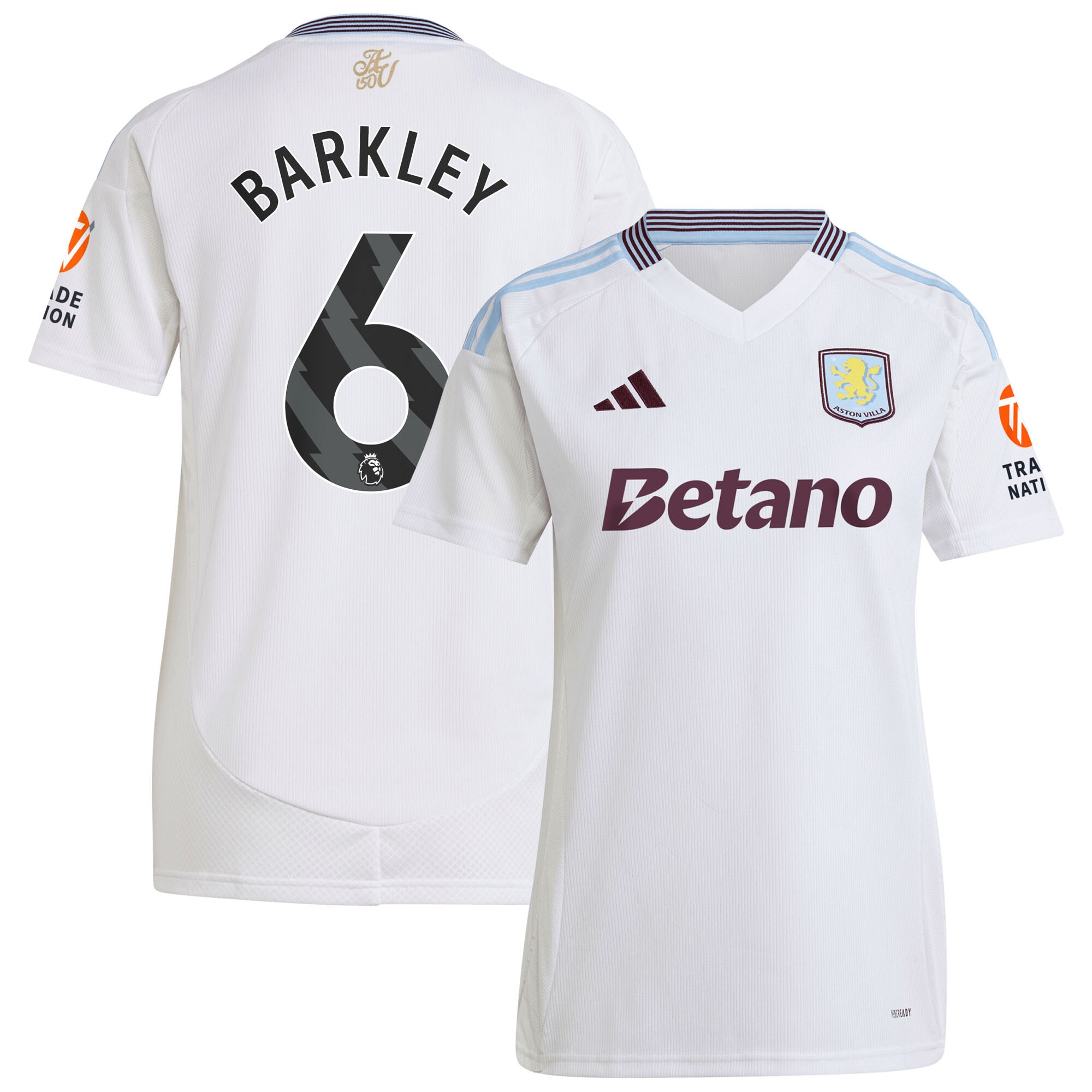 aston villa adidas away shirt 2024-25 – womens with barkley 6 printing Collection - Official Aston Villa Kits