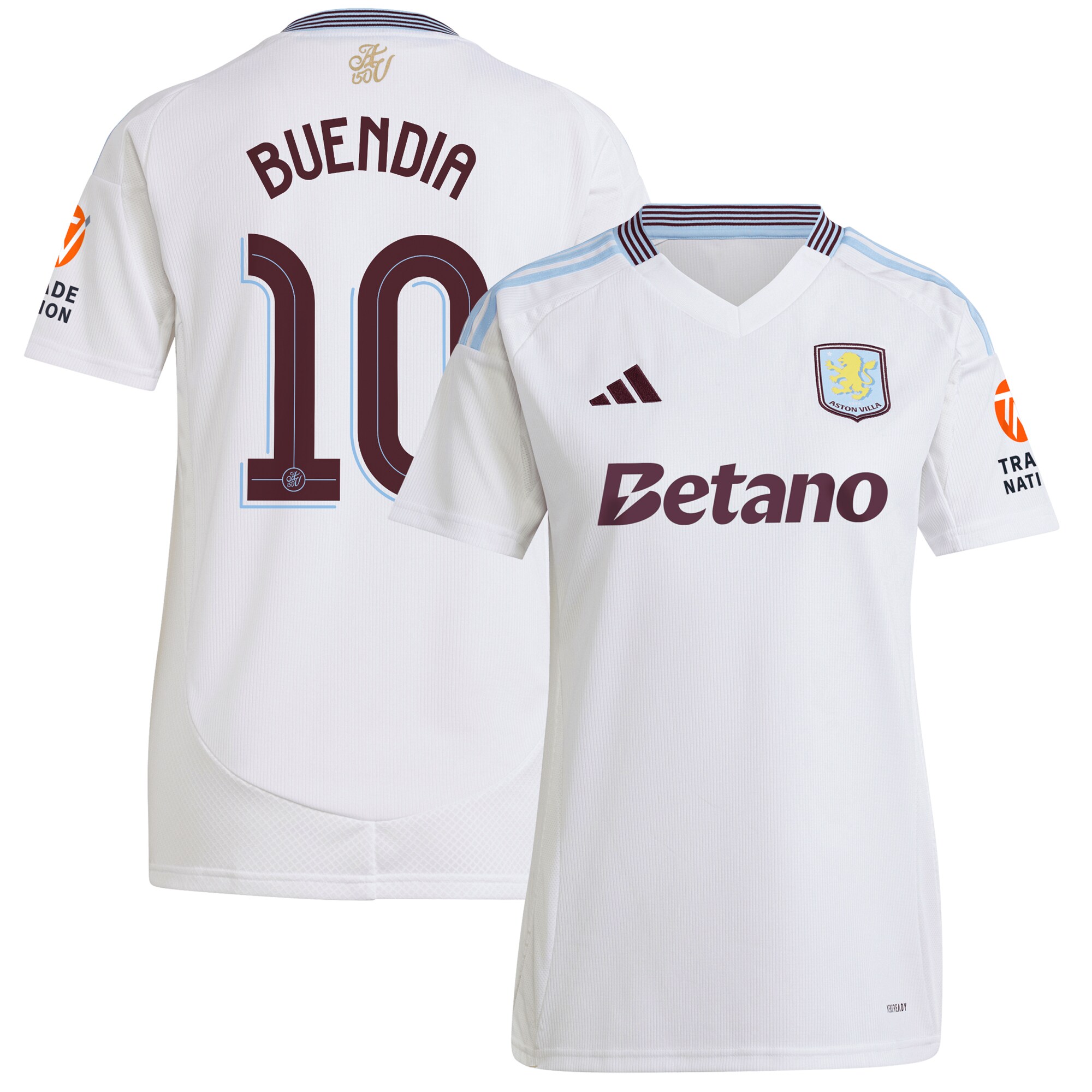 aston villa adidas away shirt 2024-25 – womens with buendia 10 cup printing Collection - Official Aston Villa Kits