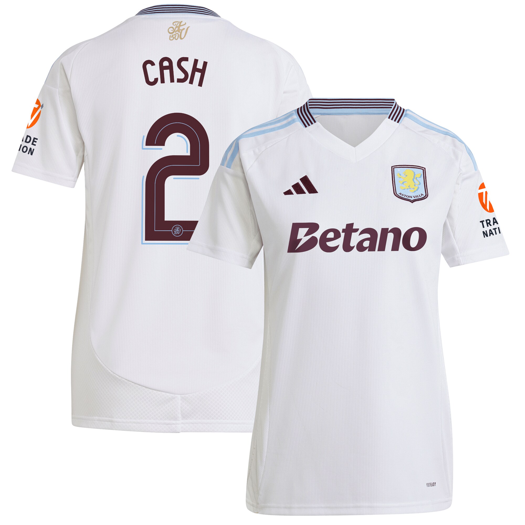 aston villa adidas away shirt 2024-25 – womens with cash 2 cup printing Collection - Official Aston Villa Kits