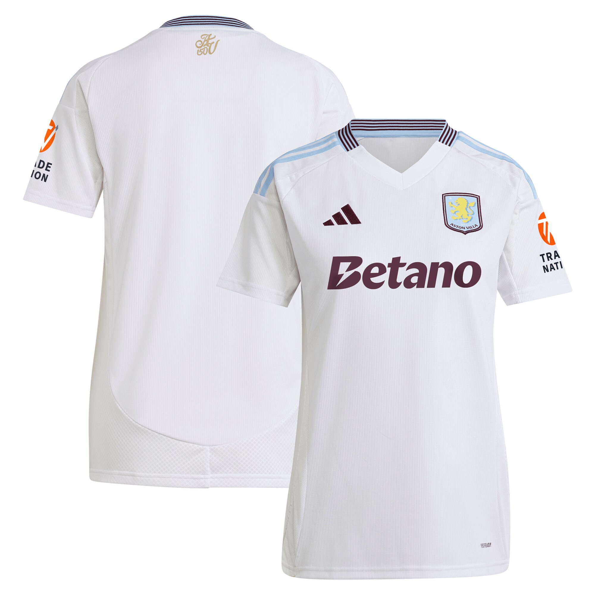 aston villa adidas away shirt 2024-25 – womens with custom printing Collection - Official Aston Villa Kits