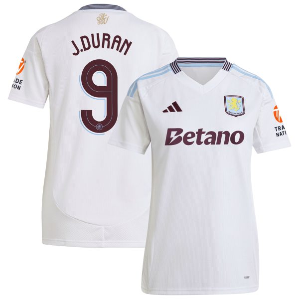 aston villa adidas away shirt 2024-25 – womens with duran 9 cup printing Collection - Official Aston Villa Kits