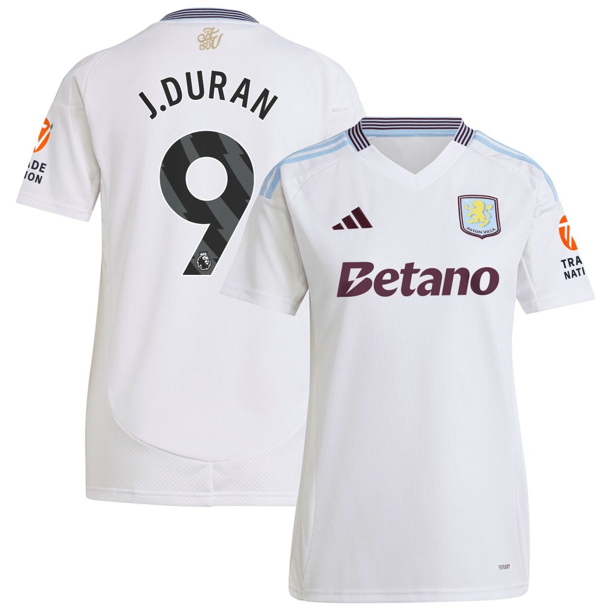 aston villa adidas away shirt 2024-25 – womens with j.duran 9 printing Collection - Official Aston Villa Kits