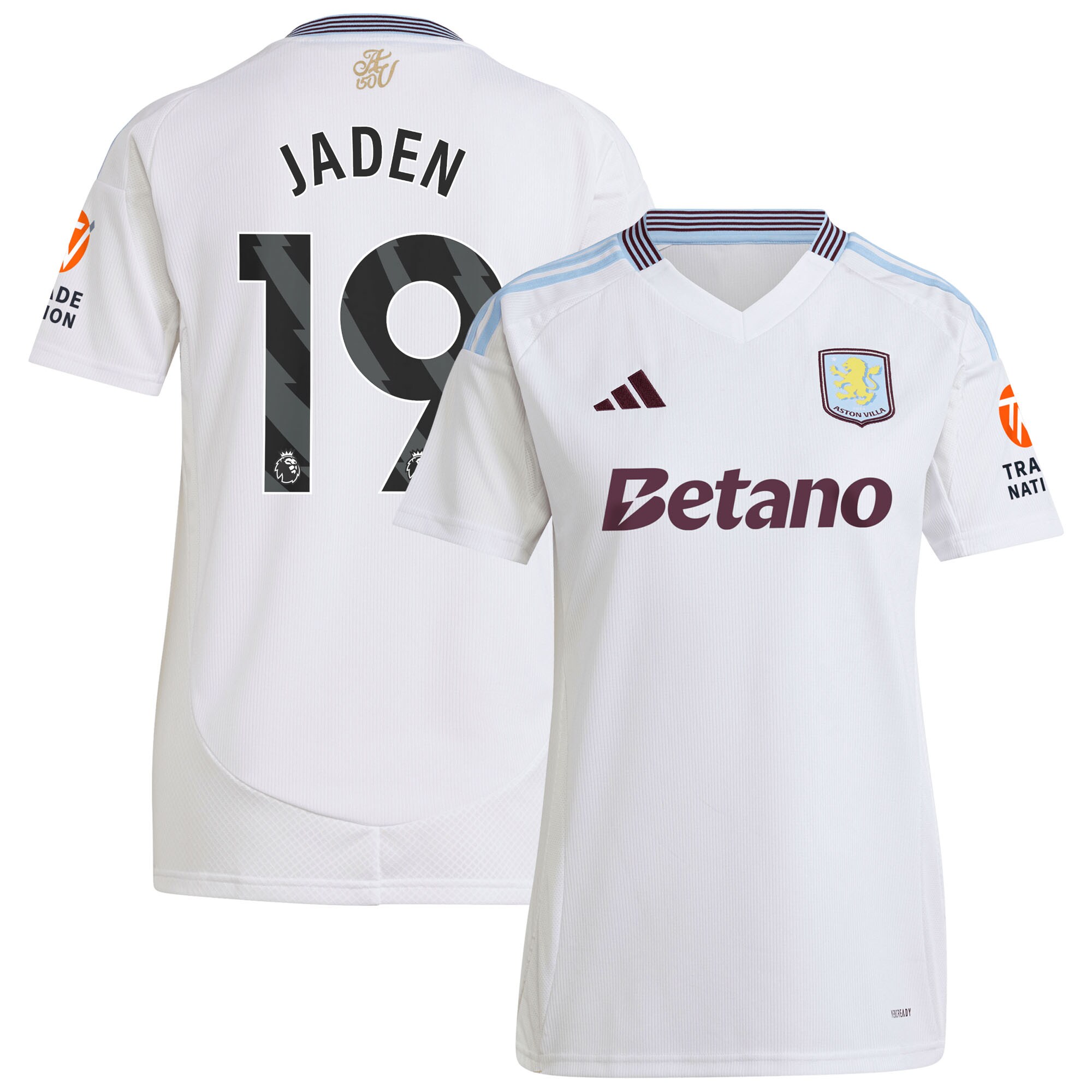 aston villa adidas away shirt 2024-25 – womens with jaden 19 printing Collection - Official Aston Villa Kits