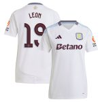aston villa adidas away shirt 2024-25 – womens with leon 19 cup printing Collection - Official Aston Villa Kits