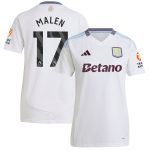 aston villa adidas away shirt 2024-25 – womens with malen 17 printing Collection - Official Aston Villa Kits