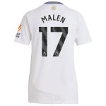 aston villa adidas away shirt 2024-25 – womens with malen 17 printing Collection - Official Aston Villa Kits