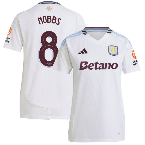 aston villa adidas away shirt 2024-25 – womens with nobbs 8 cup printing Collection - Official Aston Villa Kits