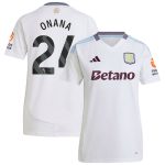 aston villa adidas away shirt 2024-25 – womens with onana 24 printing Collection - Official Aston Villa Kits