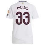 aston villa adidas away shirt 2024-25 – womens with pacheco 33 cup printing Collection - Official Aston Villa Kits