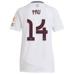 aston villa adidas away shirt 2024-25 – womens with pau 14 cup printing Collection - Official Aston Villa Kits