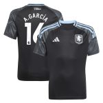 aston villa adidas away shirt 2025-26 – kids with a.garcía 16 printing Collection - Official Aston Villa Kits