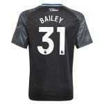 aston villa adidas away shirt 2025-26 – kids with bailey 31 printing Collection - Official Aston Villa Kits
