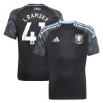 aston villa adidas away shirt 2025-26 – kids with j. ramsey 41 printing Collection - Official Aston Villa Kits