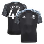aston villa adidas away shirt 2025-26 – kids with kamara 44 printing Collection - Official Aston Villa Kits