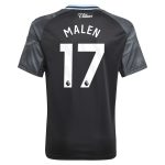 aston villa adidas away shirt 2025-26 – kids with malen 17 printing Collection - Official Aston Villa Kits