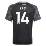 aston villa adidas away shirt 2025-26 – kids with pau 14 printing Collection - Official Aston Villa Kits