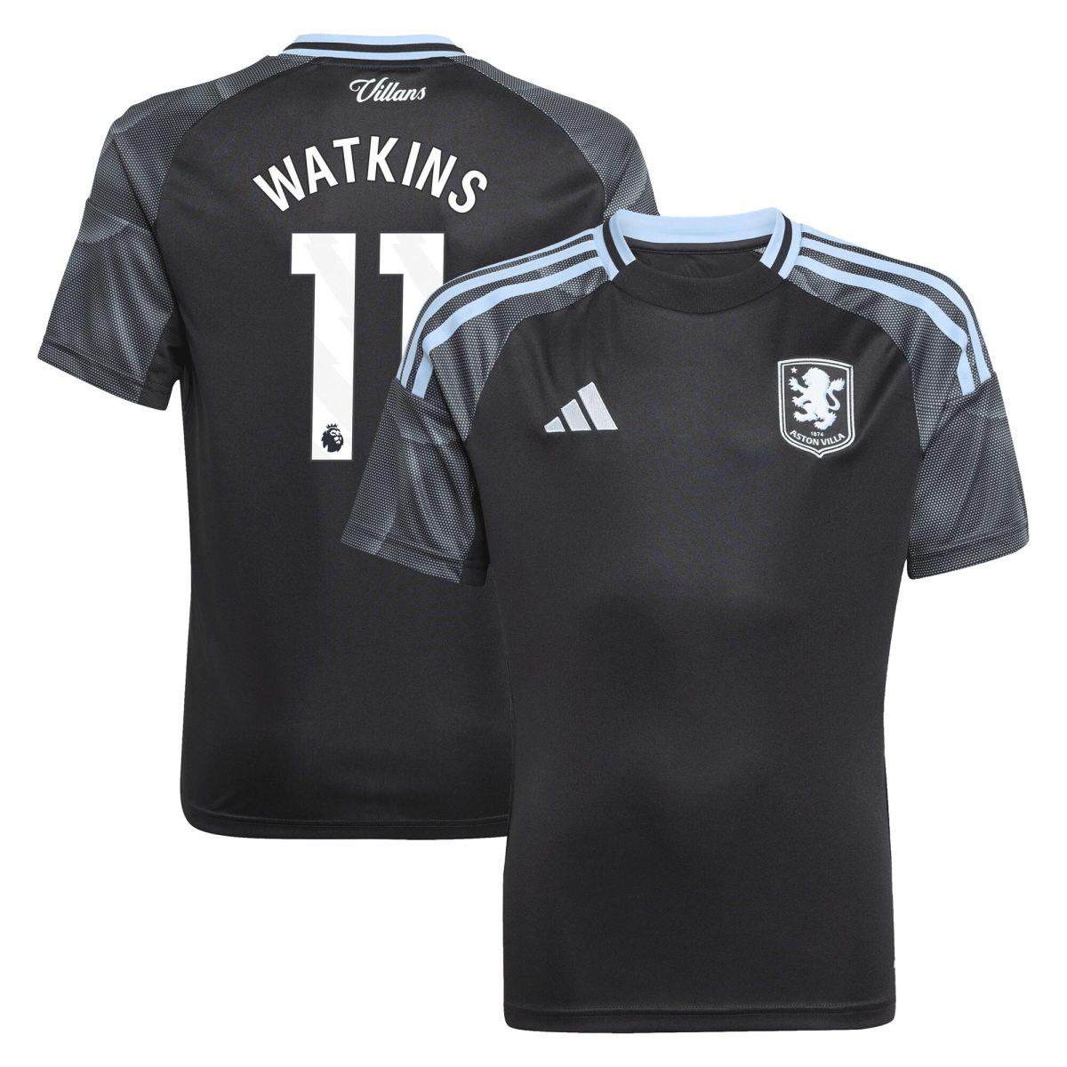 aston villa adidas away shirt 2025-26 – kids with watkins 11 printing Collection - Official Aston Villa Kits