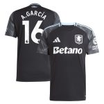 aston villa adidas away shirt 2025-26 with a.garcía 16 printing Collection - Official Aston Villa Kits