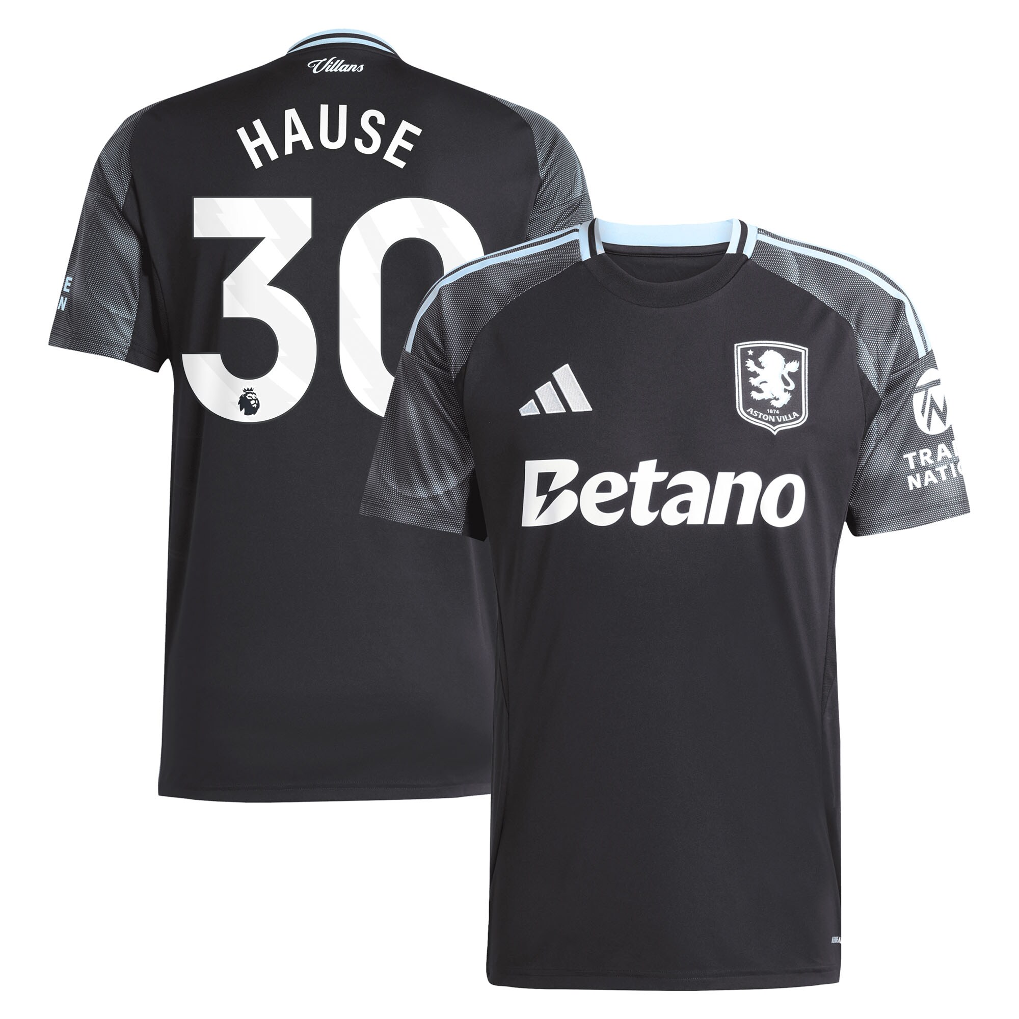 aston villa adidas away shirt 2025-26 with hause 30 printing Collection - Official Aston Villa Kits